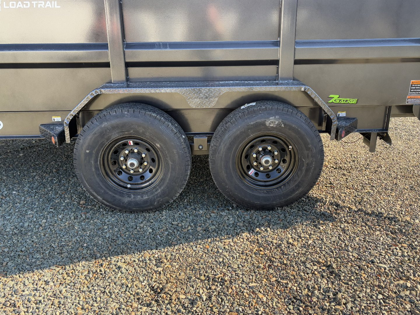 New 2026 Load Trail 7X16 14K Low Pro w/ 4' Sides Dump Trailer