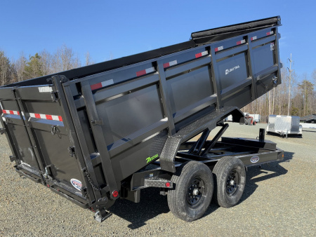 New 2026 Load Trail 7X16 14K Low Pro w/ 4' Sides Dump Trailer
