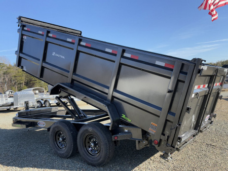 New 2026 Load Trail 7X16 14K Low Pro w/ 4' Sides Dump Trailer