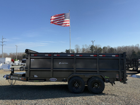 New 2026 Load Trail 7X16 14K Low Pro w/ 4' Sides Dump Trailer
