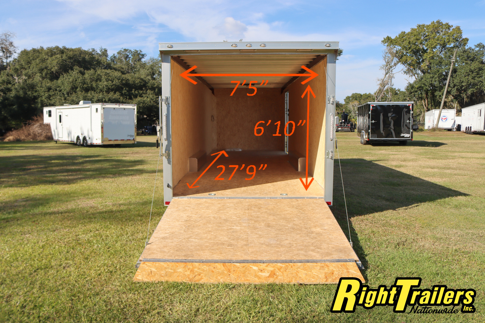 Used 2024 8.5X28 ATC RACE TRAILER