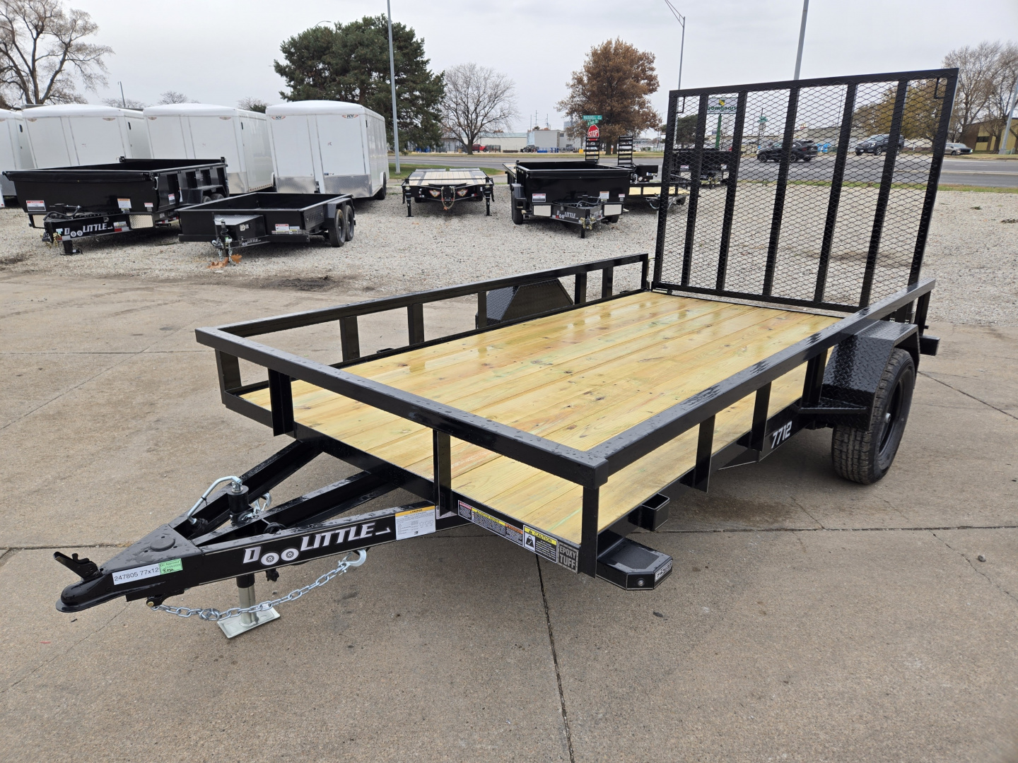 New 2026 Doolittle Trailers 77x12 Tube Top 3K Utility Trailer