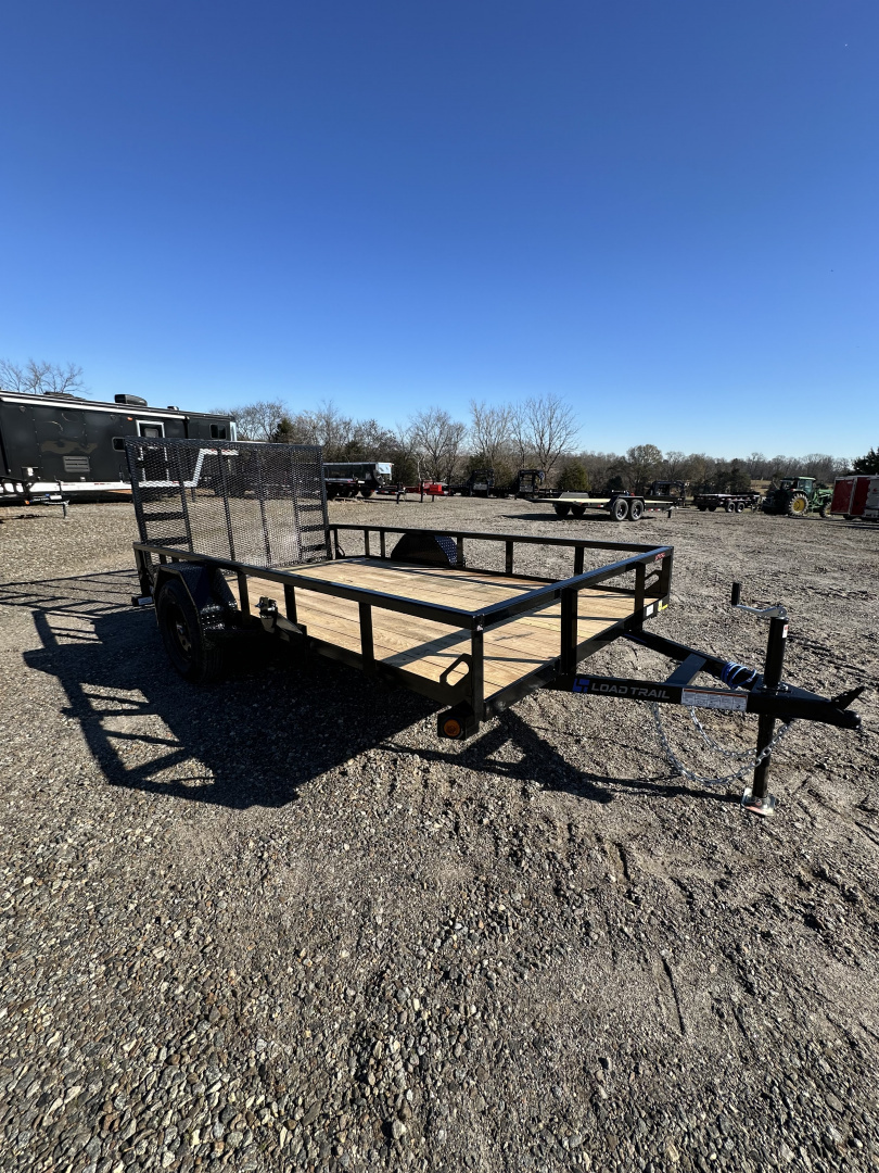 New 2026 Load Trail 77 x 12 Ramp Utility Trailer Spring Assist Fold Gate