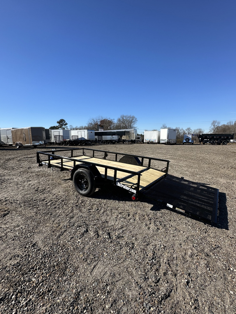 New 2026 Load Trail 77 x 12 Ramp Utility Trailer Spring Assist Fold Gate