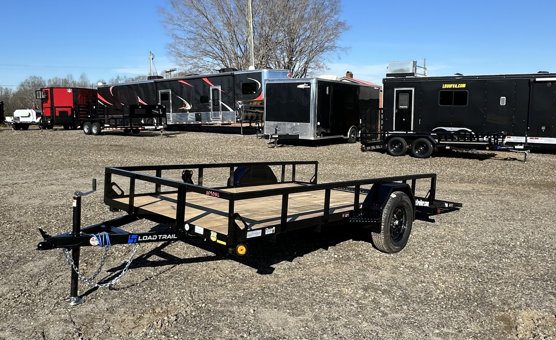 New 2026 Load Trail 77 x 12 Ramp Utility Trailer Spring Assist Fold Gate