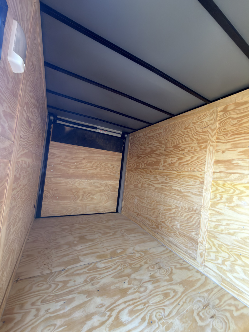 New 2026 Anvil 7x14TA 7'6" Tall .080 Indigo Blue Blackout .080 PolyCor Slant V Nose Cargo / Enclosed Trailer