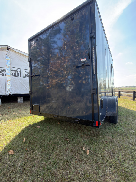 New 2026 Anvil 7x14TA 7'6" Tall .080 Indigo Blue Blackout .080 PolyCor Slant V Nose Cargo / Enclosed Trailer