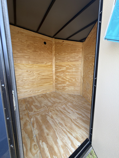 New 2026 Anvil 7x14TA 7'6" Tall .080 Indigo Blue Blackout .080 PolyCor Slant V Nose Cargo / Enclosed Trailer