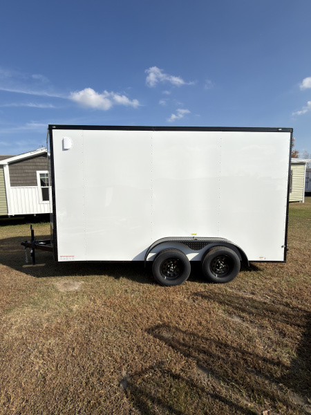 New 2026 South River 7x14TA 7'6" Tall .080 PolyCor Blackout Package Cargo / Enclosed Trailer