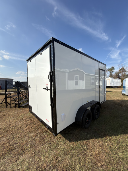 New 2026 South River 7x14TA 7'6" Tall .080 PolyCor Blackout Package Cargo / Enclosed Trailer
