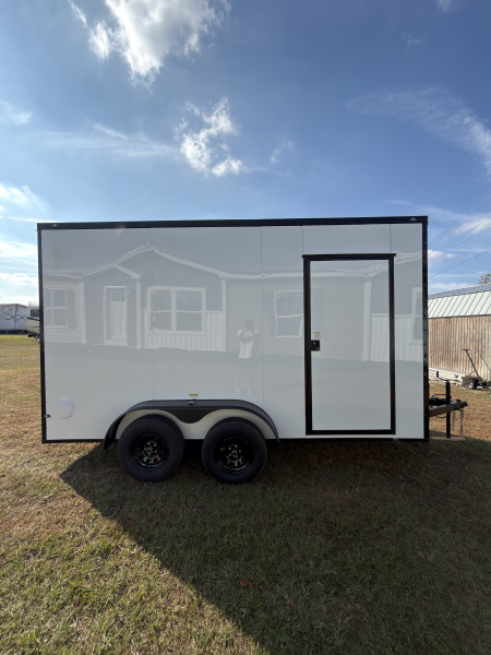 New 2026 South River 7x14TA 7'6" Tall .080 PolyCor Blackout Package Cargo / Enclosed Trailer