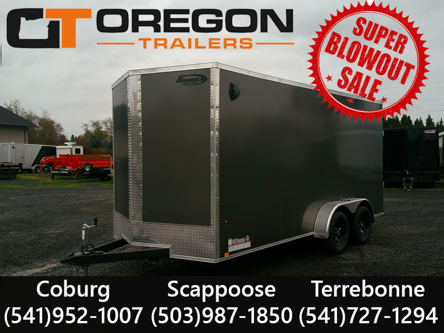 New 2026 Formula Trailers 7x16 7K Cargo / Enclosed Trailer
