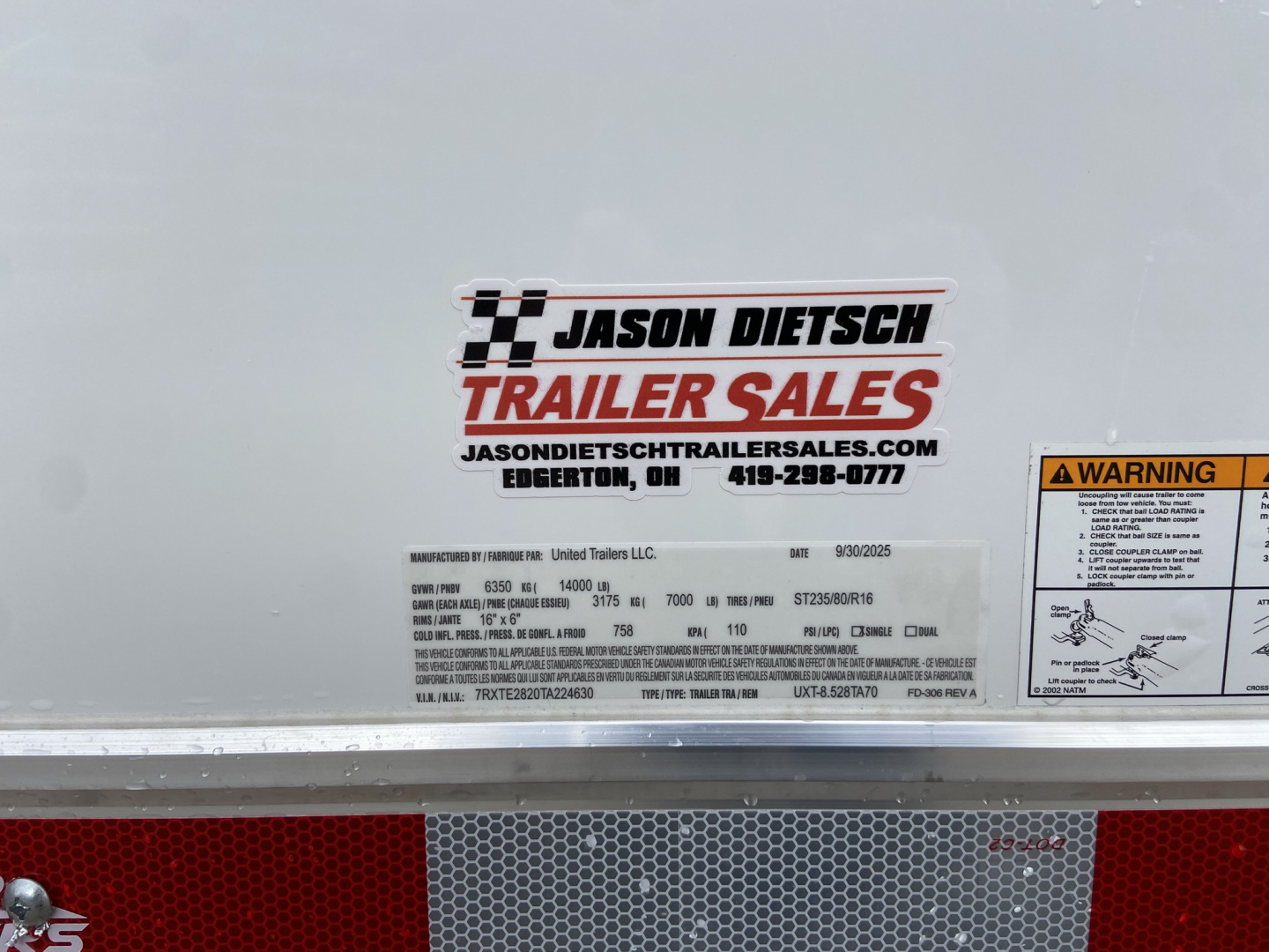 New 2026 United Trailers UXT 8.5X28