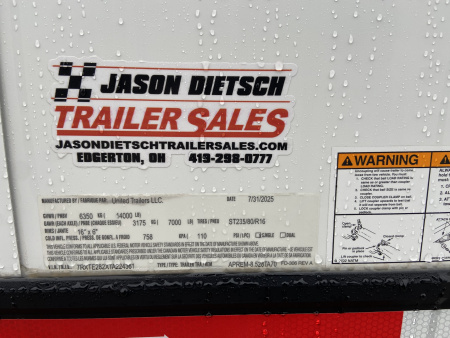 New 2026 United Premium Racing Trailer 28'