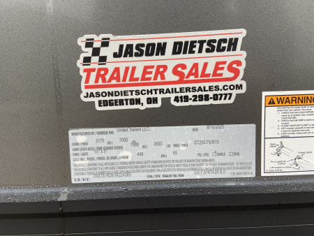 New 2026 United Trailers UJ-7.516TA35-8.5 Cargo / Enclosed Trailer