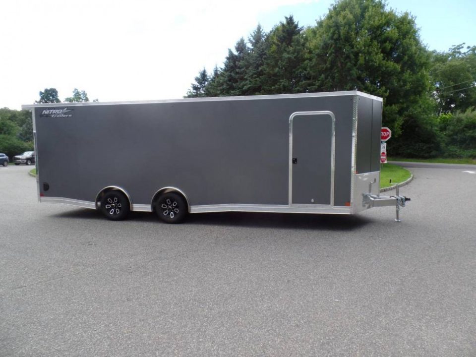 New EXAMPLE / NITRO 8.5X24 V Nose, with Escape Door, Aluminum Frame, Torflex Axles, 9,990 lb. GVWR, ID#007968