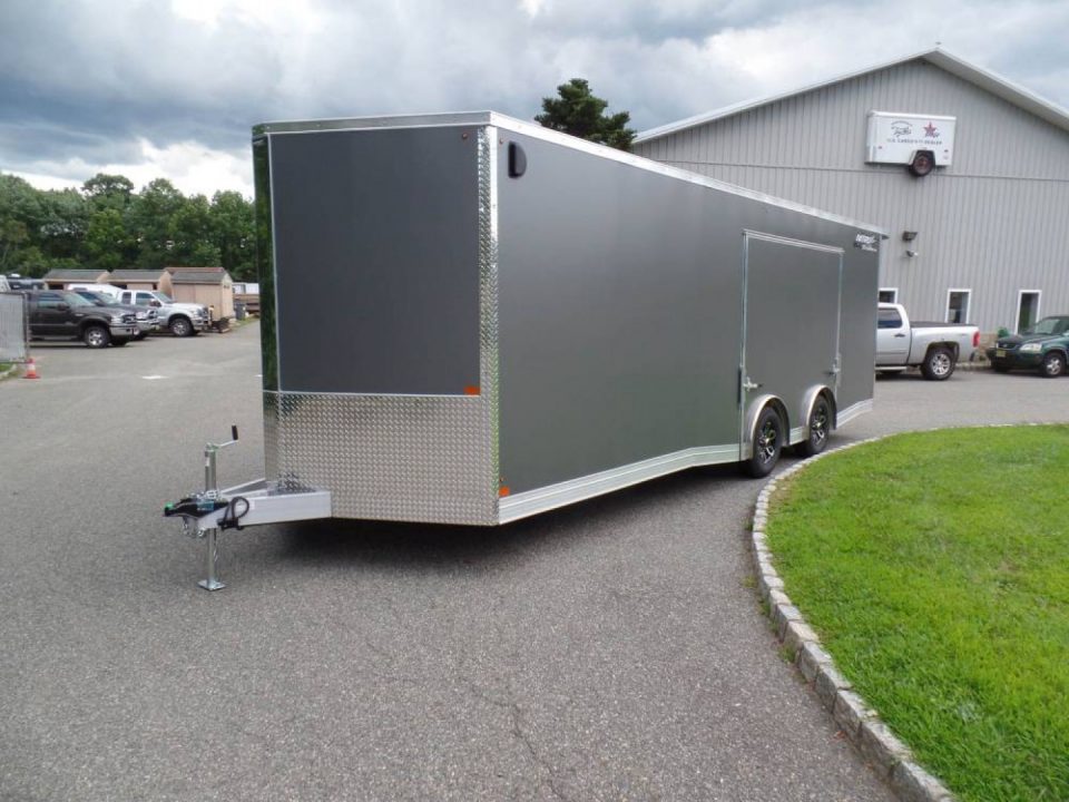 New EXAMPLE / NITRO 8.5X24 V Nose, with Escape Door, Aluminum Frame, Torflex Axles, 9,990 lb. GVWR, ID#007968
