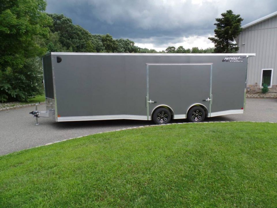New EXAMPLE / NITRO 8.5X24 V Nose, with Escape Door, Aluminum Frame, Torflex Axles, 9,990 lb. GVWR, ID#007968