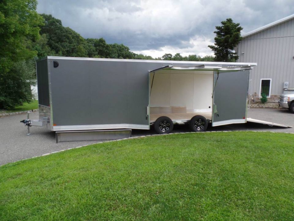 New EXAMPLE / NITRO 8.5X24 V Nose, with Escape Door, Aluminum Frame, Torflex Axles, 9,990 lb. GVWR, ID#007968