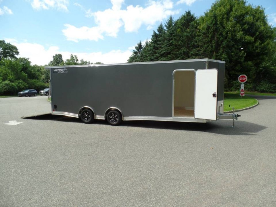 New EXAMPLE / NITRO 8.5X24 V Nose, with Escape Door, Aluminum Frame, Torflex Axles, 9,990 lb. GVWR, ID#007968