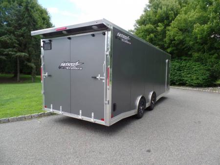 New EXAMPLE / NITRO 8.5X24 V Nose, with Escape Door, Aluminum Frame, Torflex Axles, 9,990 lb. GVWR, ID#007968