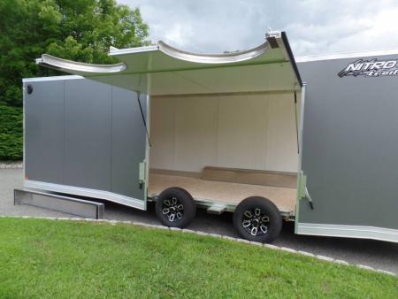 New EXAMPLE / NITRO 8.5X24 V Nose, with Escape Door, Aluminum Frame, Torflex Axles, 9,990 lb. GVWR, ID#007968