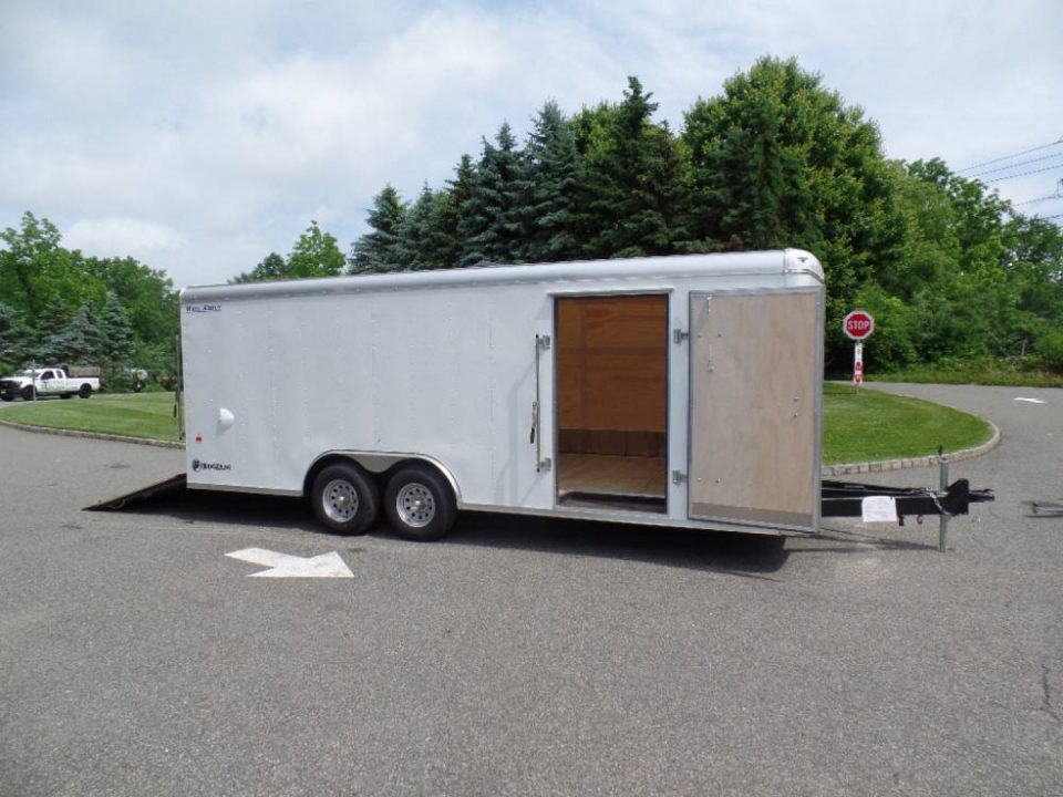 New OUR BEST Enclosed Landscape Trailer 8.5X20, with Patented no Flap Ramp, Heavy Duty.