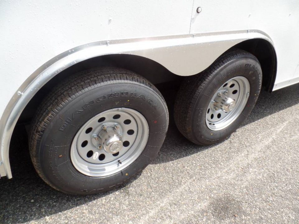 New OUR BEST Enclosed Landscape Trailer 8.5X20, with Patented no Flap Ramp, Heavy Duty.