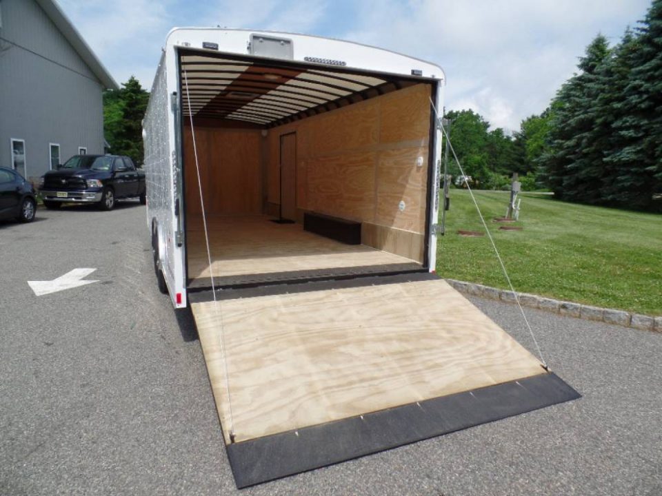 New OUR BEST Enclosed Landscape Trailer 8.5X20, with Patented no Flap Ramp, Heavy Duty.