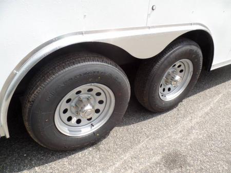 New OUR BEST Enclosed Landscape Trailer 8.5X20, with Patented no Flap Ramp, Heavy Duty.