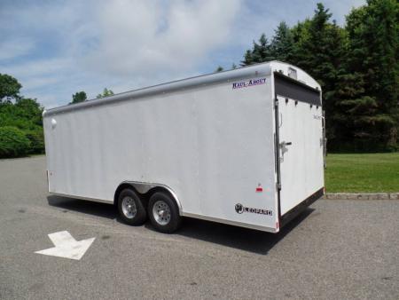 New OUR BEST Enclosed Landscape Trailer 8.5X20, with Patented no Flap Ramp, Heavy Duty.