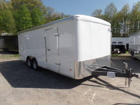 New OUR BEST Enclosed Landscape Trailer 8.5X20, with Patented no Flap Ramp, Heavy Duty.