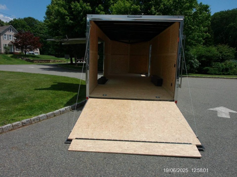 New US-CARGO 8.5X24 Enclosed Car Trailer this is exciting! 2026 BEST PRICE WITH A BIG ESCAPE DOOR with REMOVABLE FENDER! ID#096190