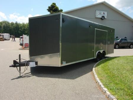 New US-CARGO 8.5X24 Enclosed Car Trailer this is exciting! 2026 BEST PRICE WITH A BIG ESCAPE DOOR with REMOVABLE FENDER! ID#096190