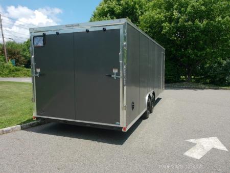 New US-CARGO 8.5X24 Enclosed Car Trailer this is exciting! 2026 BEST PRICE WITH A BIG ESCAPE DOOR with REMOVABLE FENDER! ID#096190