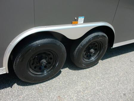 New US-CARGO 8.5X24 Enclosed Car Trailer this is exciting! 2026 BEST PRICE WITH A BIG ESCAPE DOOR with REMOVABLE FENDER! ID#096190
