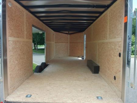 New US-CARGO 8.5X24 Enclosed Car Trailer this is exciting! 2026 BEST PRICE WITH A BIG ESCAPE DOOR with REMOVABLE FENDER! ID#096190