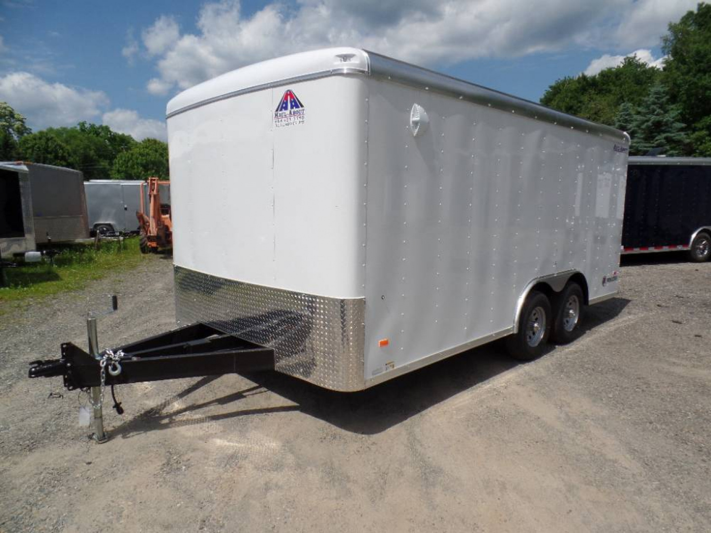 New Haul-About, Our BEST Enclosed Landscape Trailer, Patented Tapered Fast Load no flap ramp, extra framing. 8.5X16, 9,990 GVWR ID# 015710