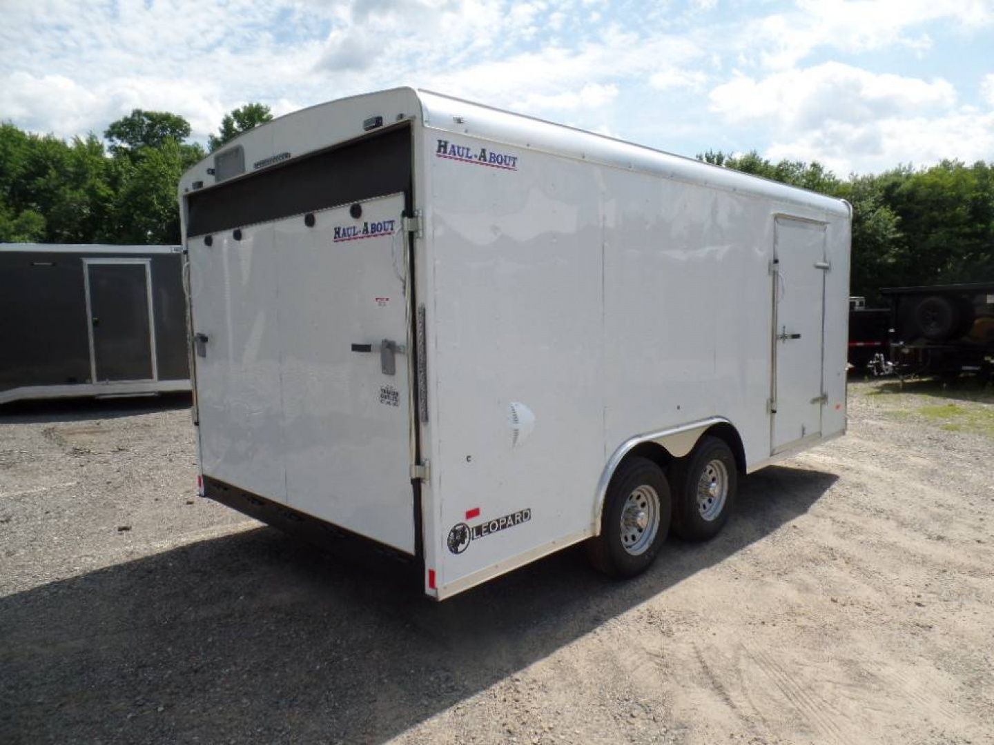 New Haul-About, Our BEST Enclosed Landscape Trailer, Patented Tapered Fast Load no flap ramp, extra framing. 8.5X16, 9,990 GVWR ID# 015710