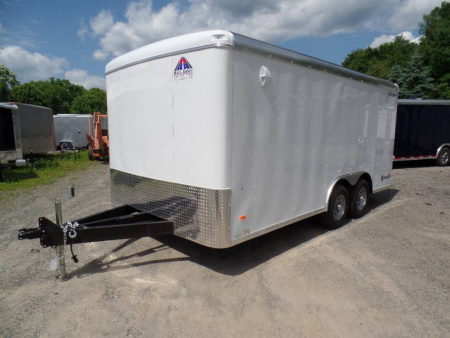 New Haul-About, Our BEST Enclosed Landscape Trailer, Patented Tapered Fast Load no flap ramp, extra framing. 8.5X16, 9,990 GVWR ID# 015710