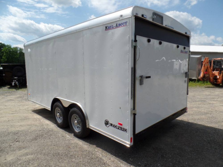 New Haul-About, Our BEST Enclosed Landscape Trailer, Patented Tapered Fast Load no flap ramp, extra framing. 8.5X16, 9,990 GVWR ID# 015710