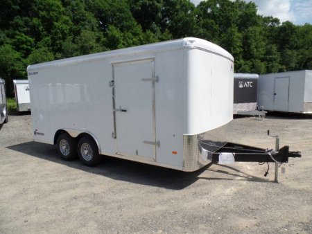 New Haul-About, Our BEST Enclosed Landscape Trailer, Patented Tapered Fast Load no flap ramp, extra framing. 8.5X16, 9,990 GVWR ID# 015710