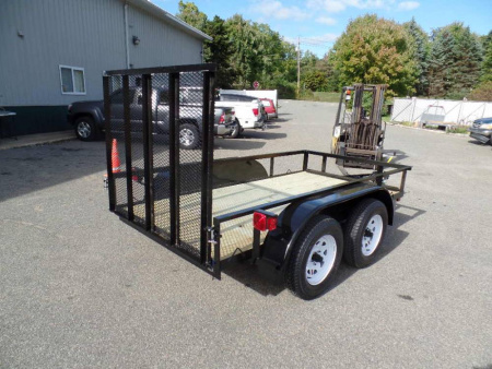 New 5 X 10 , 2 Axle Utility Trailer,  7,000 lb. GVWR.  #012233