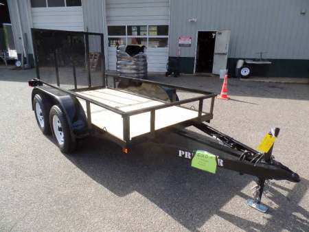 New 5 X 10 , 2 Axle Utility Trailer,  7,000 lb. GVWR.  #012233