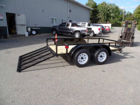 New 5 X 10 , 2 Axle Utility Trailer,  7,000 lb. GVWR.  #012233
