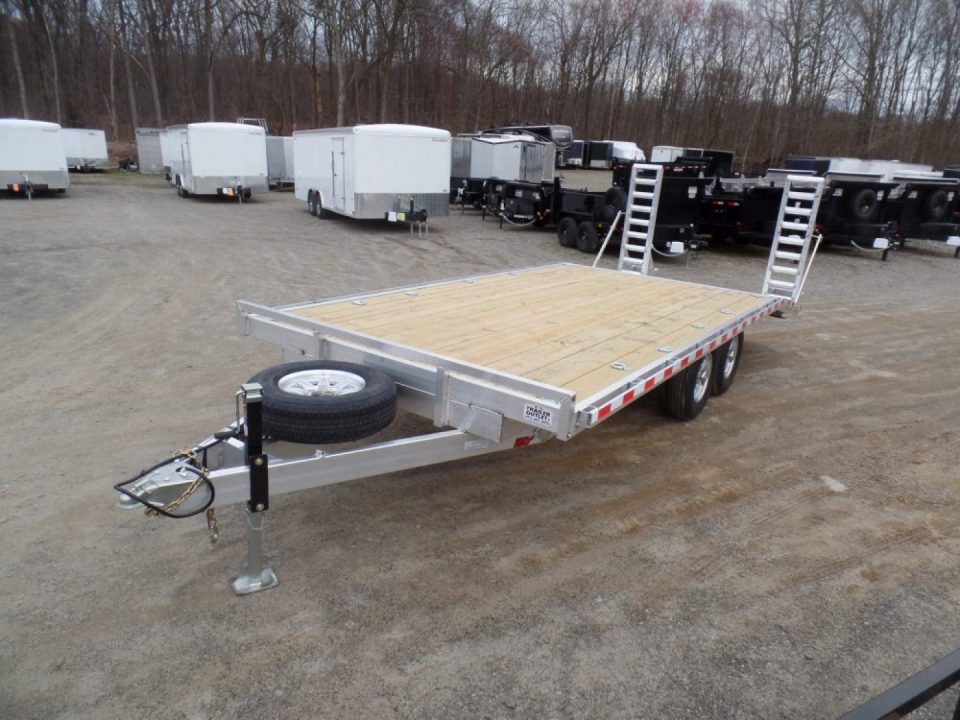 New WOLVERINE BRAND, DECK OVER EQUIPMENT TRAILER, 8.5x20 FT. DECK, 14,000 lb. GVWR, Payload Rated 10,660 lbs. Empty Weight 3,340 lbs. ID# 057250