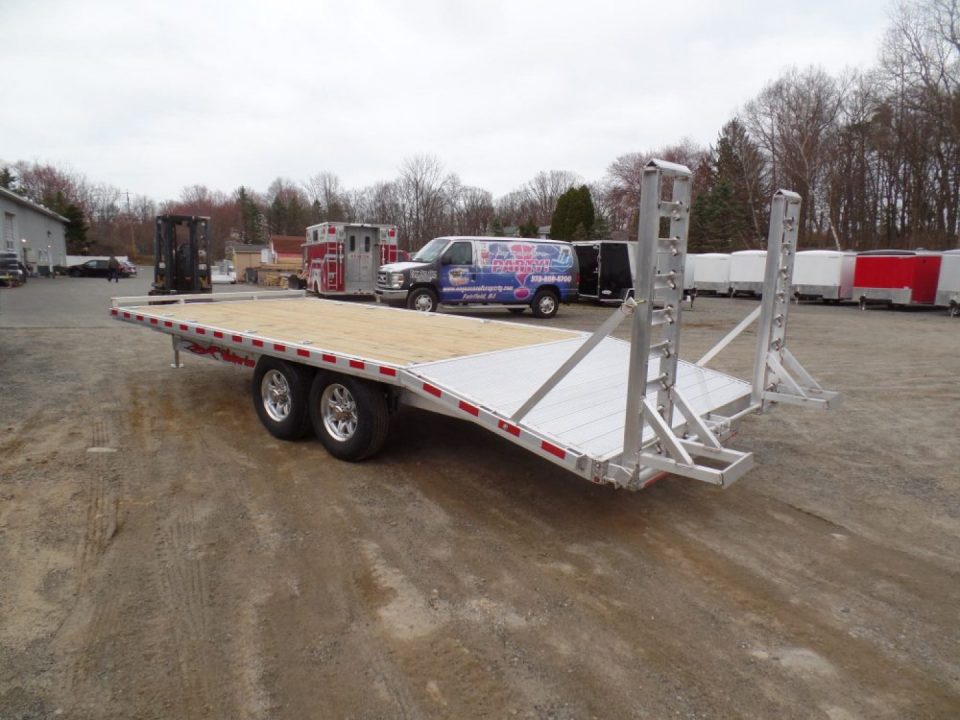 New WOLVERINE BRAND, DECK OVER EQUIPMENT TRAILER, 8.5x20 FT. DECK, 14,000 lb. GVWR, Payload Rated 10,660 lbs. Empty Weight 3,340 lbs. ID# 057250