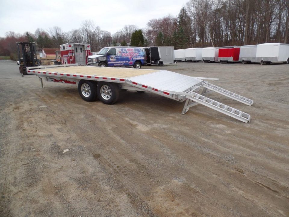 New WOLVERINE BRAND, DECK OVER EQUIPMENT TRAILER, 8.5x20 FT. DECK, 14,000 lb. GVWR, Payload Rated 10,660 lbs. Empty Weight 3,340 lbs. ID# 057250