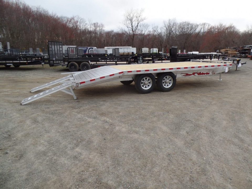 New WOLVERINE BRAND, DECK OVER EQUIPMENT TRAILER, 8.5x20 FT. DECK, 14,000 lb. GVWR, Payload Rated 10,660 lbs. Empty Weight 3,340 lbs. ID# 057250