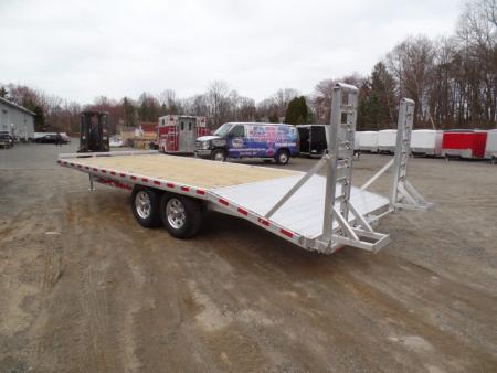 New WOLVERINE BRAND, DECK OVER EQUIPMENT TRAILER, 8.5x20 FT. DECK, 14,000 lb. GVWR, Payload Rated 10,660 lbs. Empty Weight 3,340 lbs. ID# 057250
